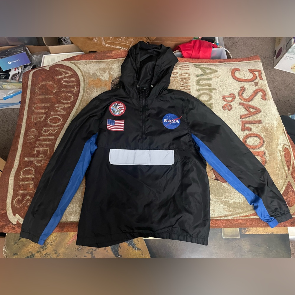 Chemistry NASA Space Shuttle Hooded Windbreaker/ Jacket Size Adult Lg
